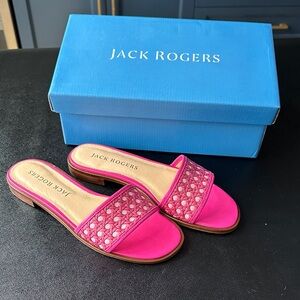 Jack Rogers Fuchsia Slide Sandals